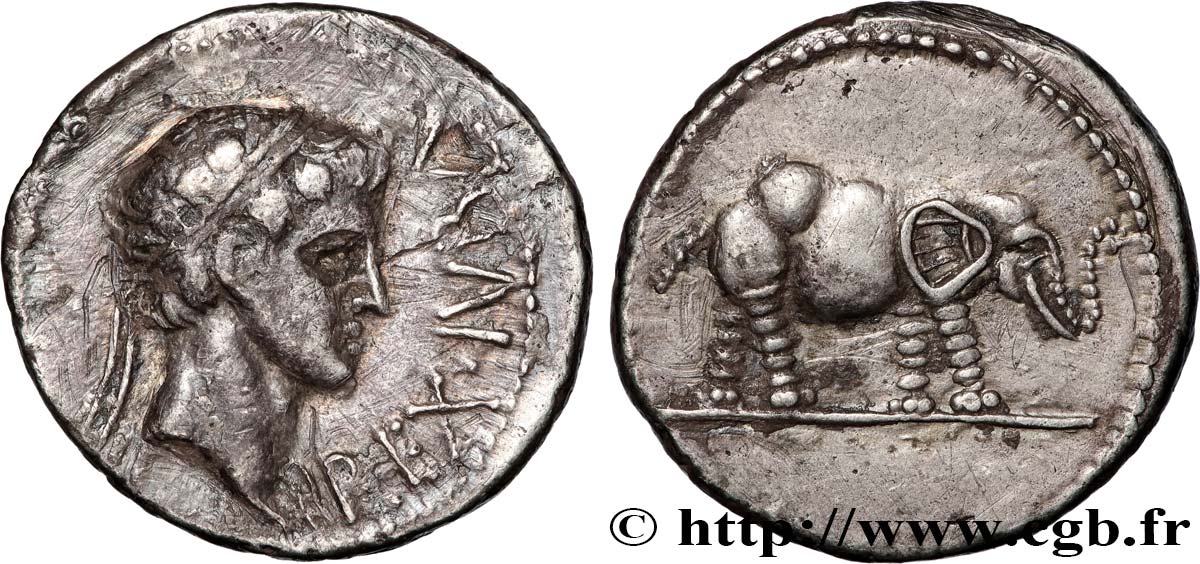 MAURETANIA - MAURETANIAN KINGDOM - JUBA II Denier XF/AU