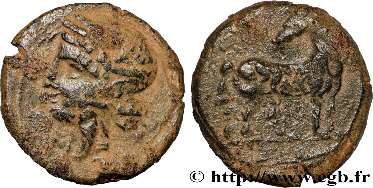 ZEUGITANA - CARTHAGE Shekel VF