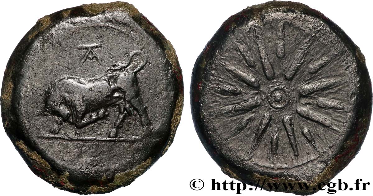 SICILIA - TAUROMENIUM Drachme BB