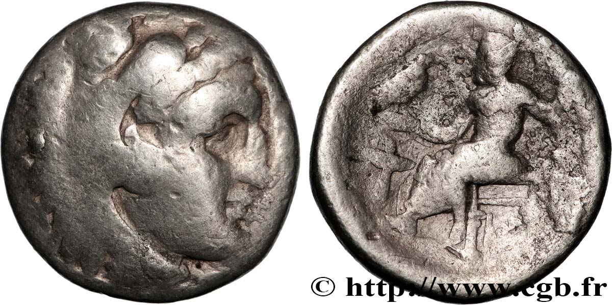 MACEDONIA - KINGDOM OF MACEDONIA - PHILIP III ARRHIDAEUS Drachme VF/VF