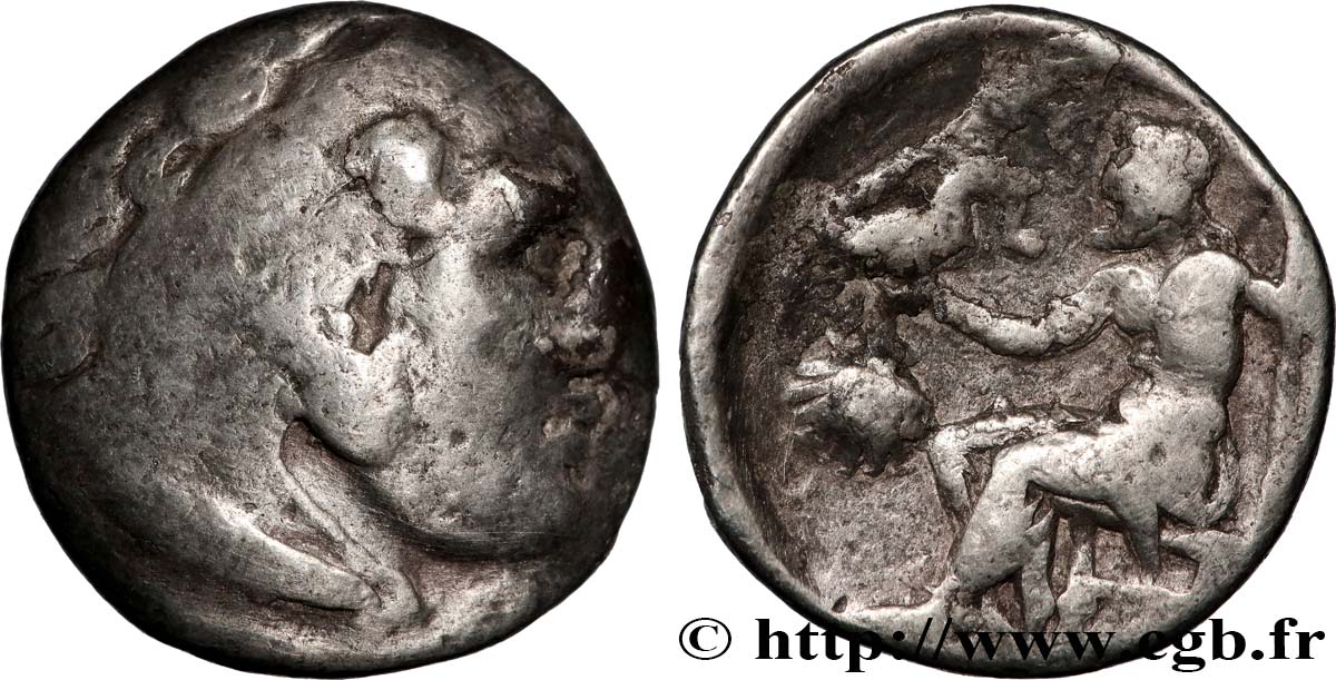 THRACE - THRACIAN KINGDOM - LYSIMACHOS Drachme VF