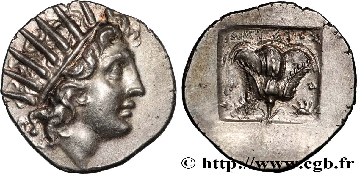 CARIA - CARIAN ISLANDS - RHODES Drachme plinthophore MS