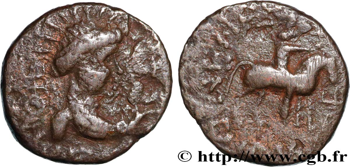 INDO-PARTHIA - INDO-PARTHIAN KINGDOM - UNKNOWN KING Drachme XF