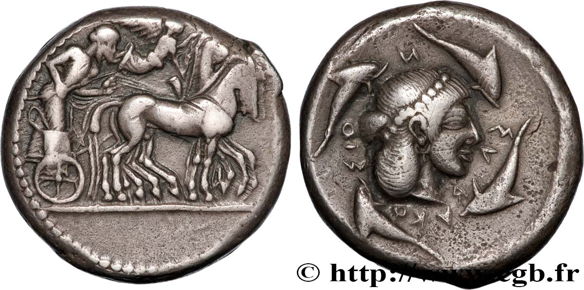 SICILE - SYRACUSE Tétradrachme TTB/TTB+
