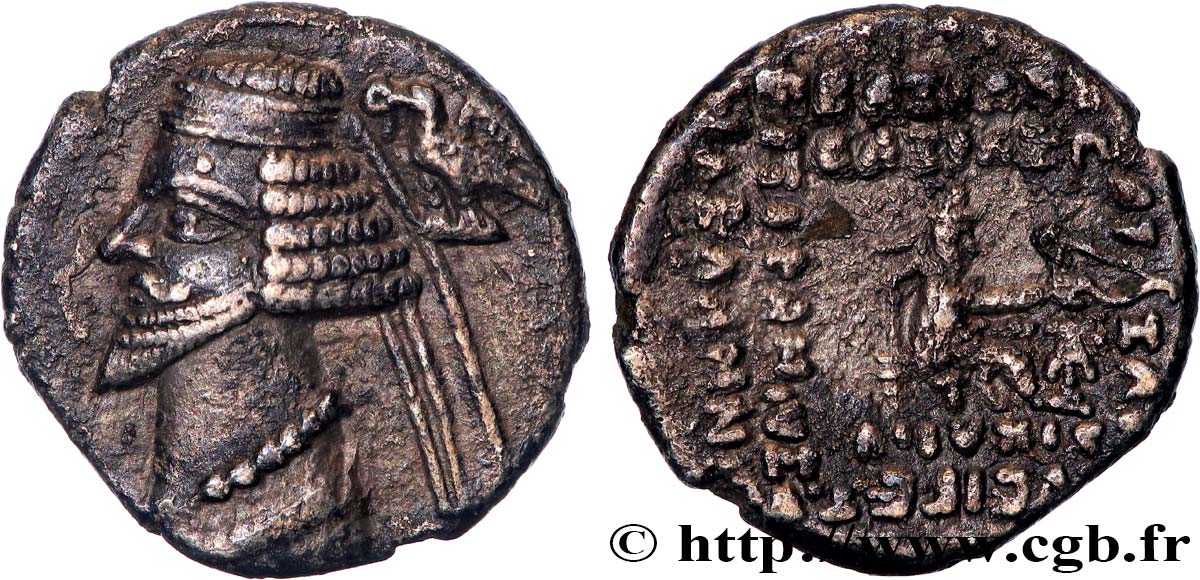 PARTHIA - PARTHIAN KINGDOM - PHRAATES IV Drachme AU/XF