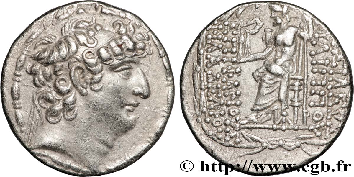 SYRIA - SELEUCID KINGDOM - PHILIP PHILADELPHOS Tétradrachme AU/AU