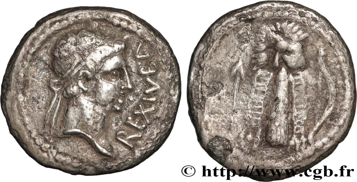 MAURETANIA - MAURETANIAN KINGDOM - JUBA II Denier XF