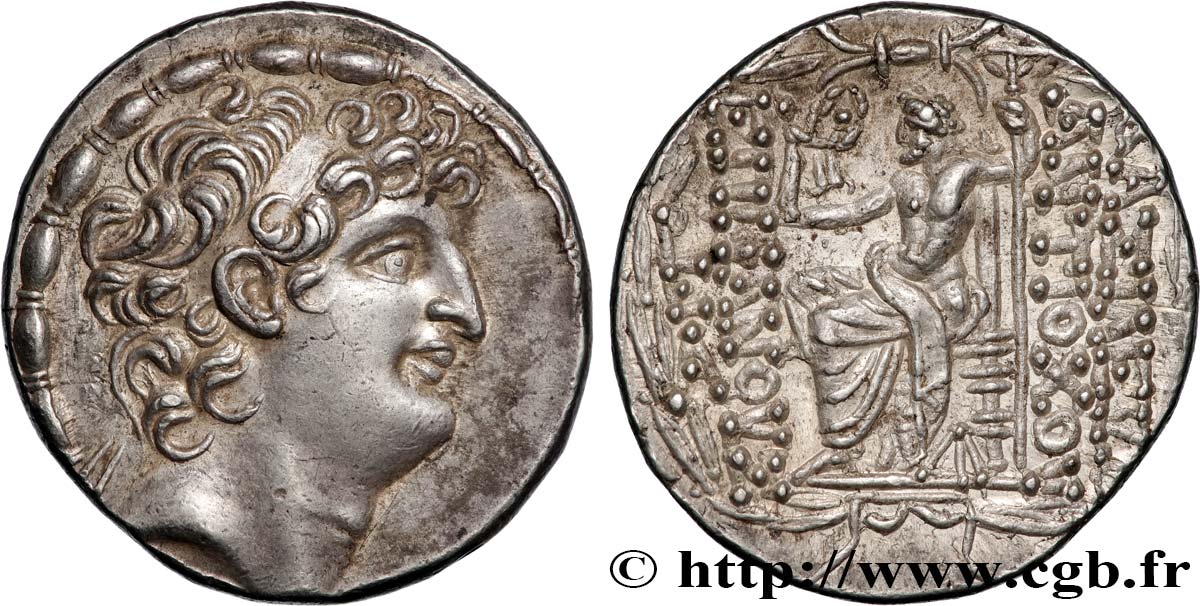 SYRIE - ROYAUME SÉLEUCIDE - ANTIOCHUS VIII GRYPUS Tétradrachme SPL