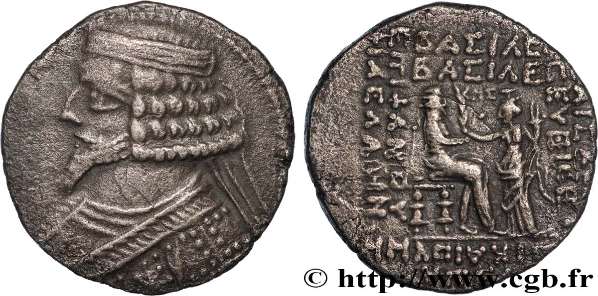 PARTHIA - PARTHIAN KINGDOM - PHRAATES IV Tétradrachme AU/XF