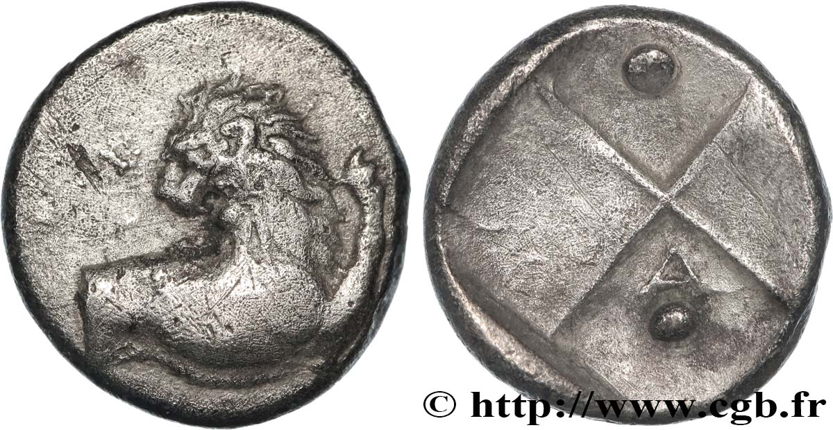 THRACE - THRACIAN CHERSONESE - CHERRONESOS Hemidrachme ou tetrobole AU