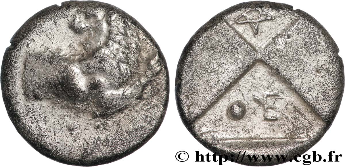 THRACE - THRACIAN CHERSONESE - CHERRONESOS Hemidrachme ou tetrobole AU