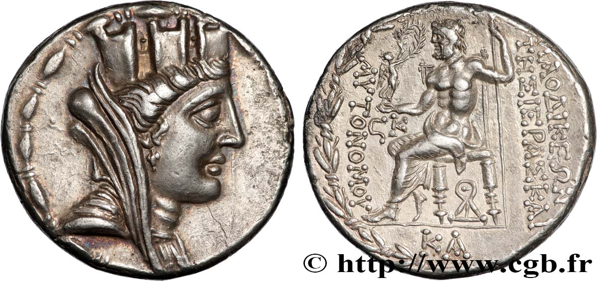 SYRIA - SELEUCIA AND PIERIA - LAODICEA Tétradrachme stéphanophore AU