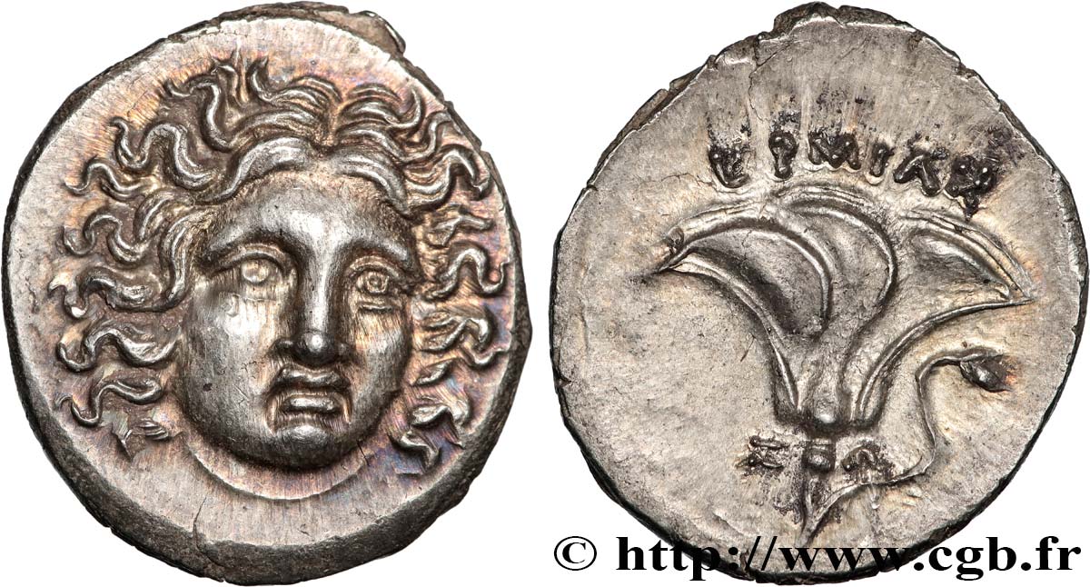 CARIA - CARIAN ISLANDS - PERAIA OF RHODES Drachme AU