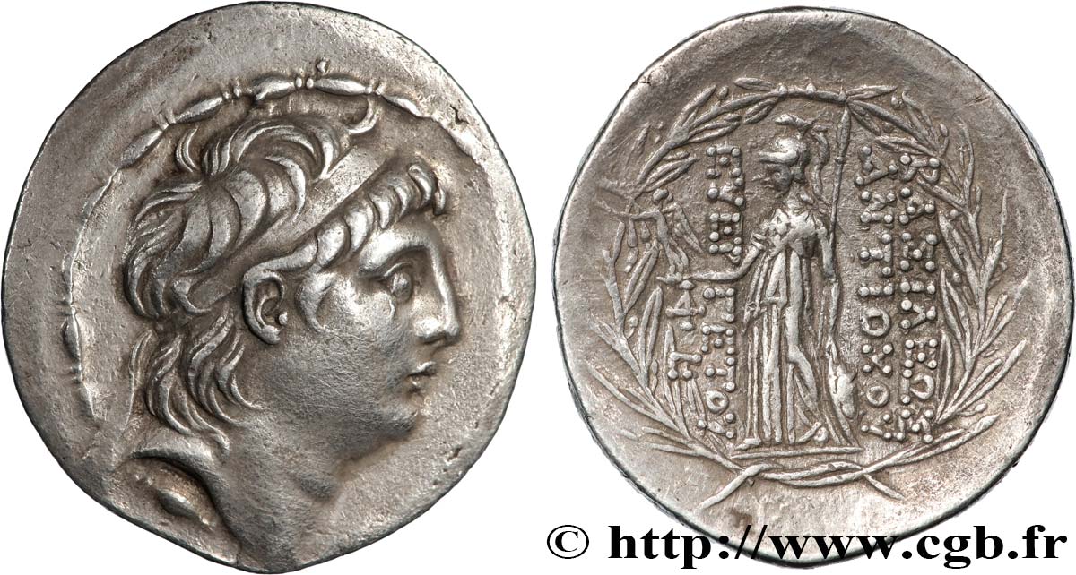 SYRIE - ROYAUME SÉLEUCIDE - ANTIOCHUS VII SIDETES Tétradrachme SUP/TTB+