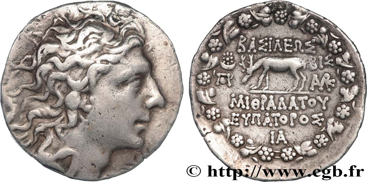 PONTOS - PONTIC KINGDOM - MITHRADATES VI THE GREAT Tétradrachme XF/AU