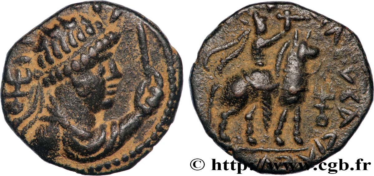 INDO-PARTHIA - INDO-PARTHIAN KINGDOM - UNKNOWN KING Tétradrachme AU/XF