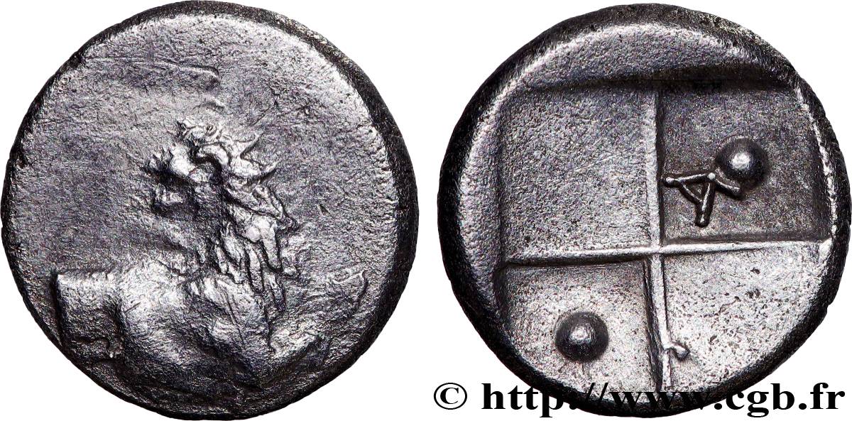 THRACIA - THRACIAN CHERSONESE - CHERRONESOS Hemidrachme ou tetrobole AU/AU