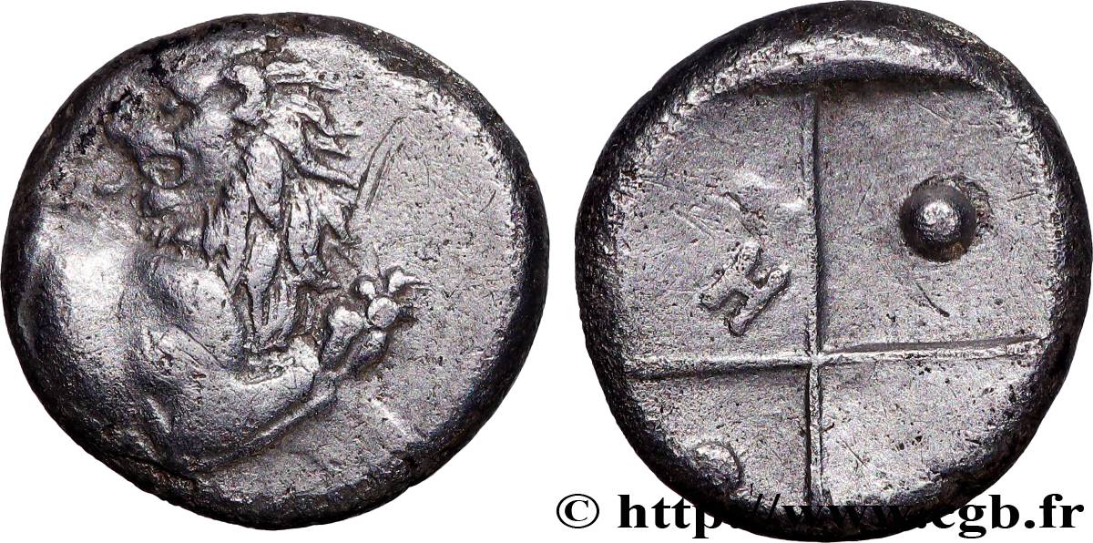 THRACE - THRACIAN CHERSONESE - CHERRONESOS Hemidrachme ou tetrobole AU