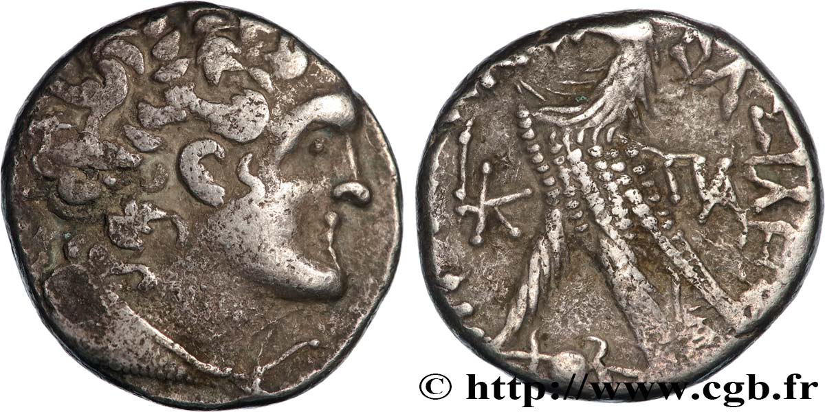 ÄGYPTEN - PTOLEMÄISCHES KÖNIGREICH ÄGYPTEN - PTOLEMAIOS XII NEOS DIONYSOS Tétradrachme SS