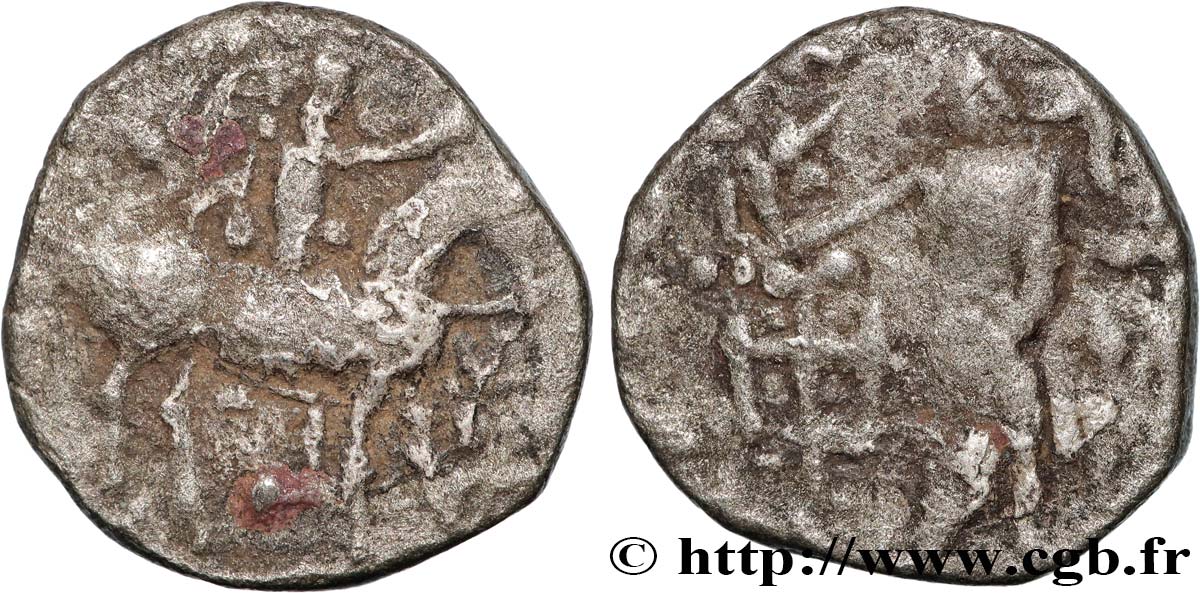 SCYTHIA - INDO-SCYTHIAN KINGDOM - AZES Drachme bilingue VF