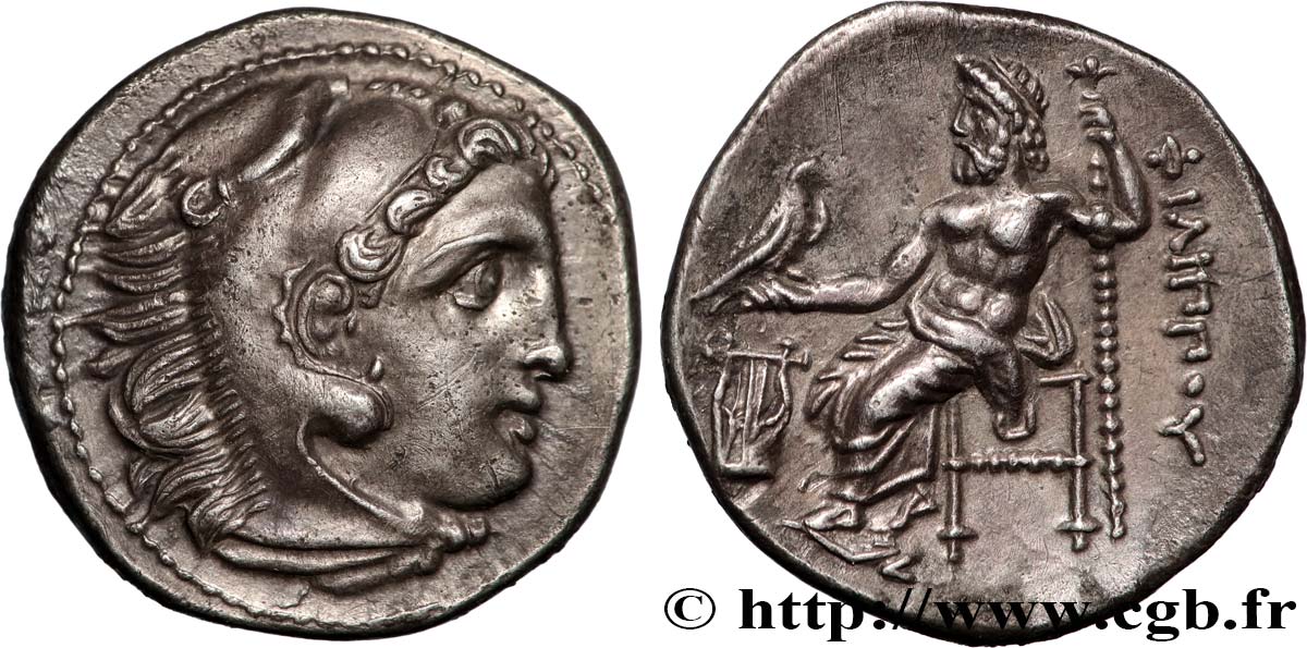 MACEDONIA - REINO DE MACEDONIA - FELIPE III ARRIDAIOS Drachme SC