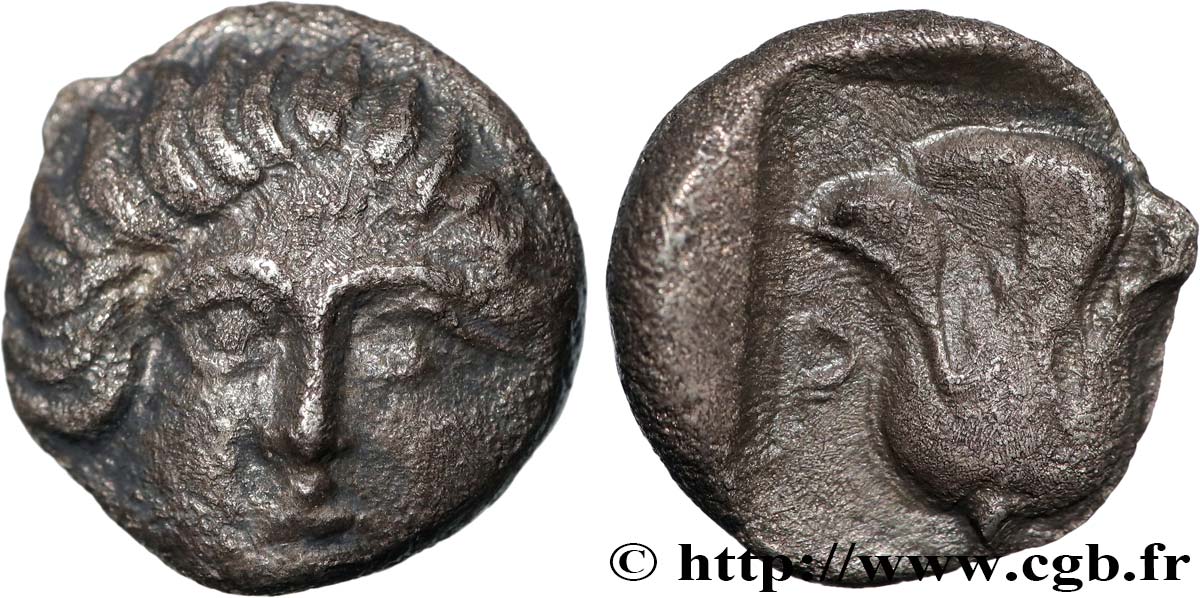 CARIA - ISLAS DE CARIA - RODAS Hemidrachme MBC+