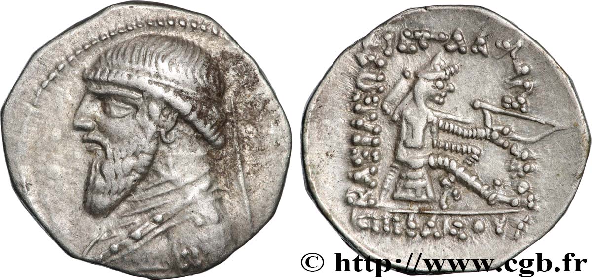 PARTIA - REGNO DI PARTIA - MITRADATO II Drachme SPL