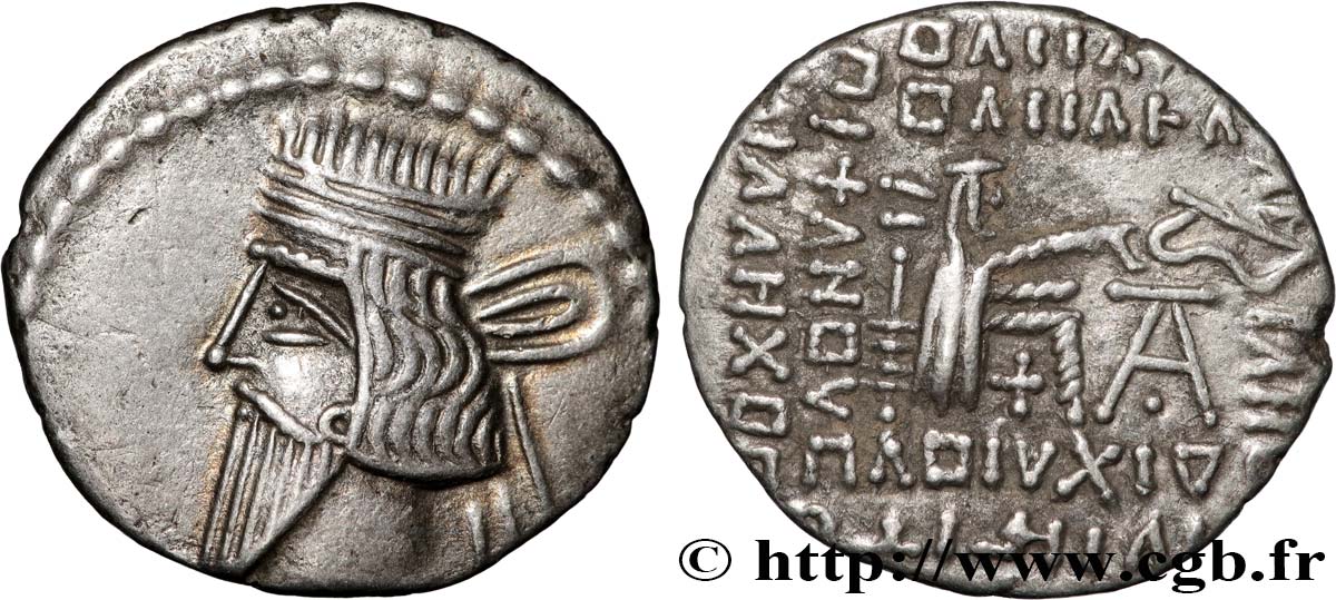 PARTHIA - PARTHIAN KINGDOM - VOLOGASES III Drachme AU/AU