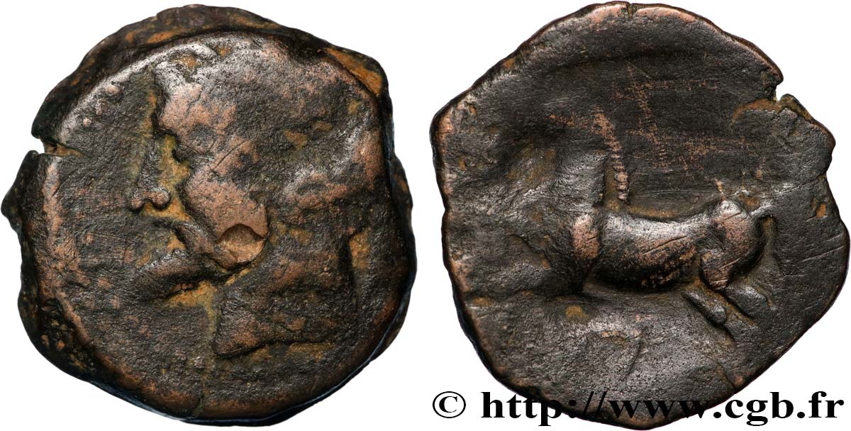 NUMIDIA - KINGDOM OF NUMIDIA - MASINISSA or MICIPSA Unité VF