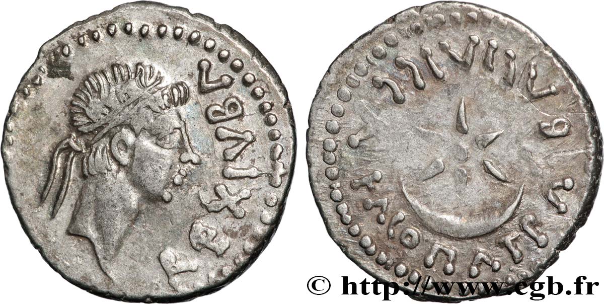 MAURETANIA - MAURETANIAN KINGDOM - JUBA II and CLEOPATRA Denier XF