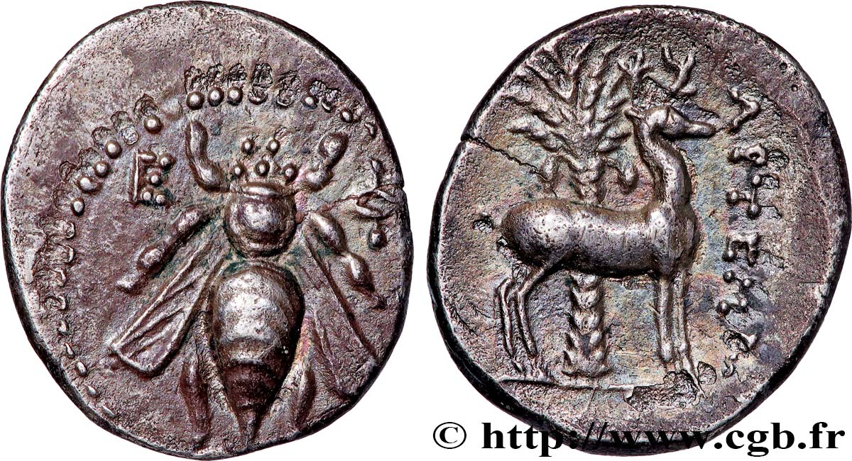 IONIA - EPHESUS Drachme AU/XF