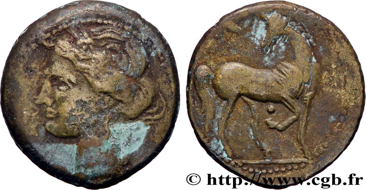 ZEUGITANE - CARTHAGE Double shekel ou 1,5 shekel TB+