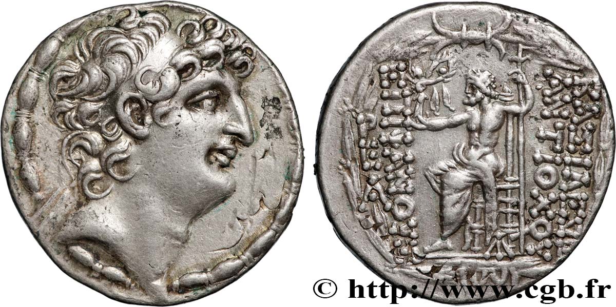 SYRIA - SELEUKID KINGDOM - ANTIOCHUS VIII GRYPUS Tétradrachme AU