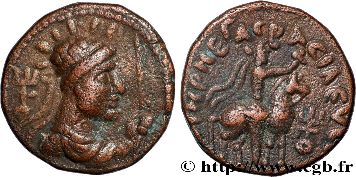 INDO-PARTHIA - INDO-PARTHIAN KINGDOM - UNKNOWN KING Tétradrachme XF