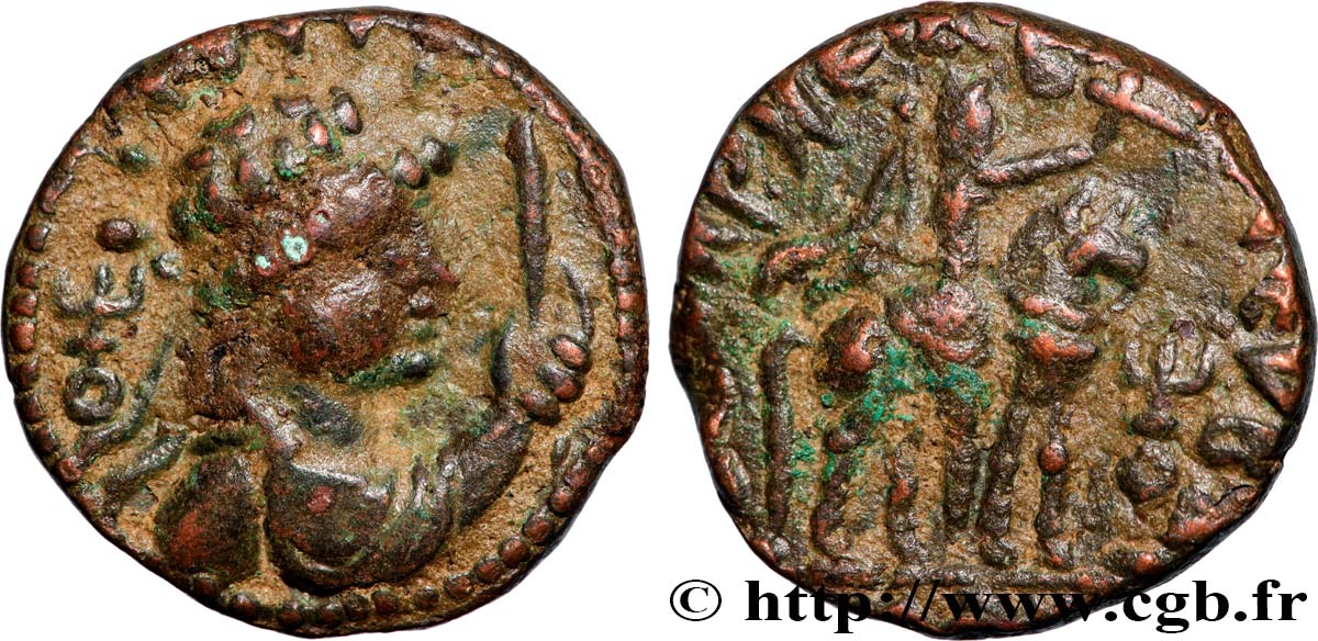 INDO-PARTHIA - INDO-PARTHIAN KINGDOM - UNKNOWN KING Tétradrachme XF