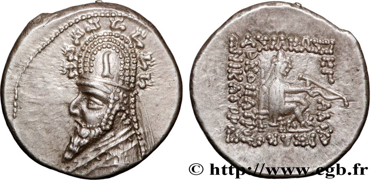 PARTHIA - PARTHIAN KINGDOM - SINATRUCES Drachme MS/MS