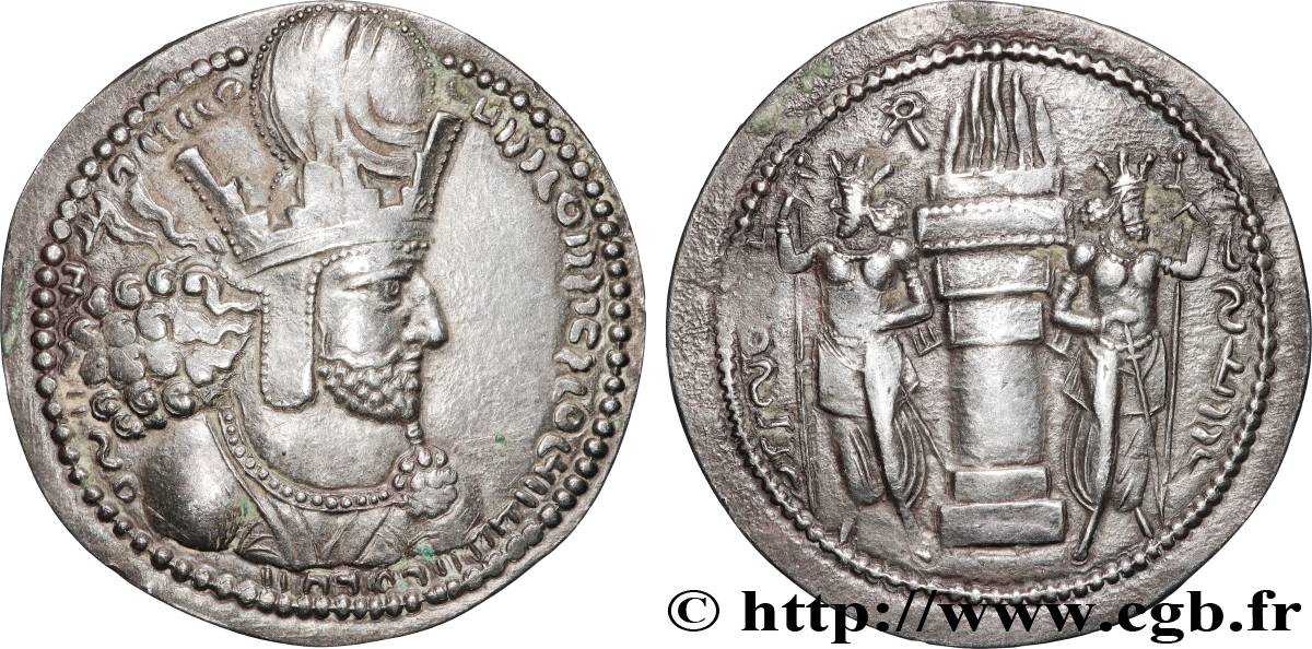 SASANIAN - SASANIAN KINGDOM - SHAPUR I Drachme AU/AU