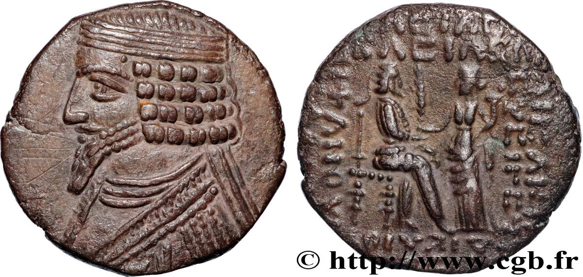 PARTHIA - PARTHIAN KINGDOM - PHRAATES IV Tétradrachme AU/XF