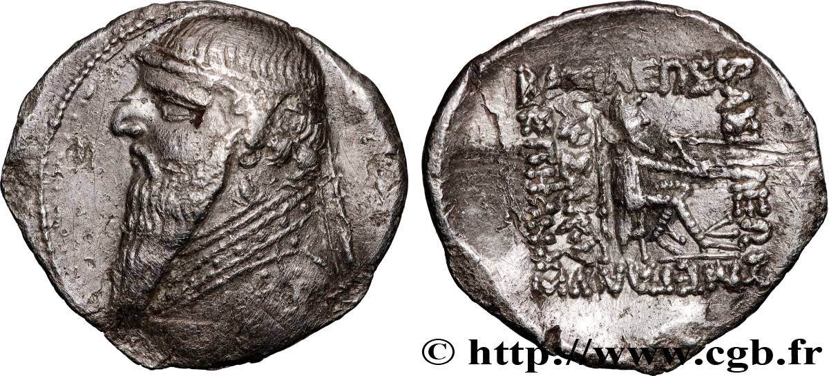 PARTHIAN KINGDOM - MITHRADATES II Drachme XF