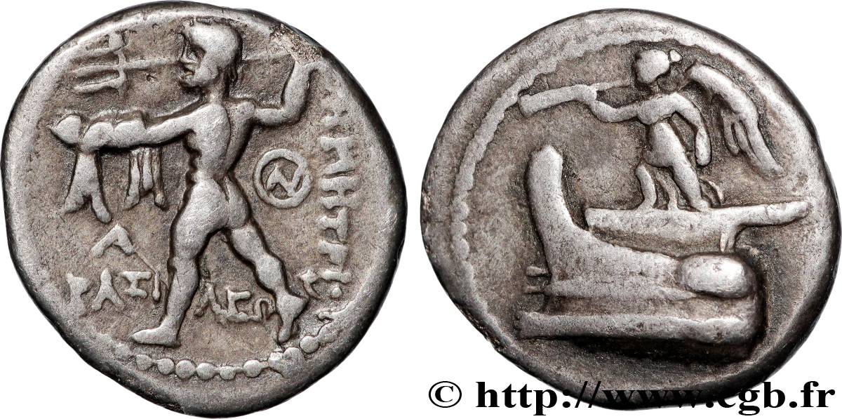 MACEDONIA - MACEDONIAN KINGDOM - DEMETRIOS POLIORKETES Hemidrachme AU