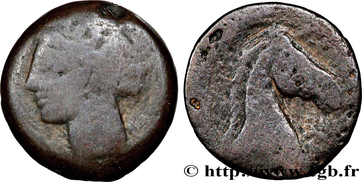 ZEUGITANA - CARTHAGE Shekel VF