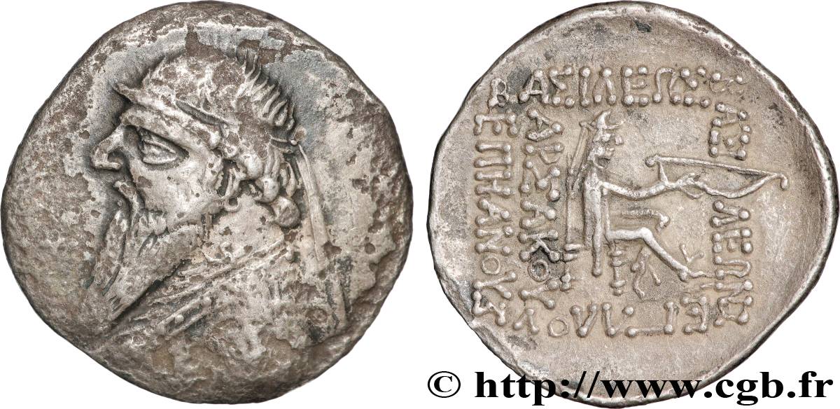 PARTIA - REINO DE PARTIA - MITRADATOS II Drachme BC+/MBC