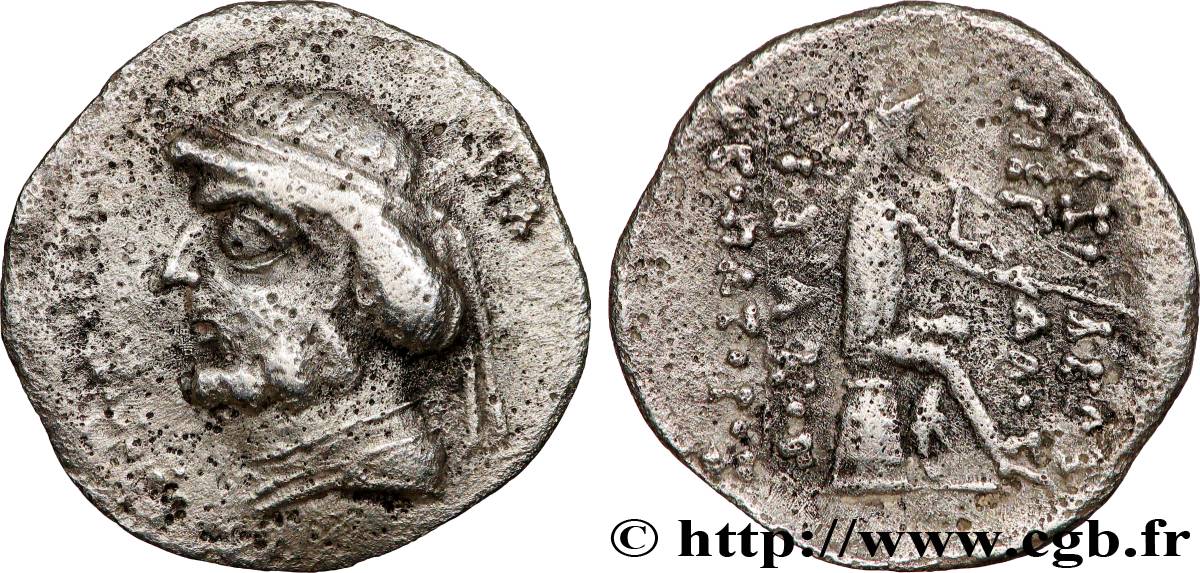 PARTHIA - PARTHIAN KINGDOM - PHRAATES II Hemidrachme XF