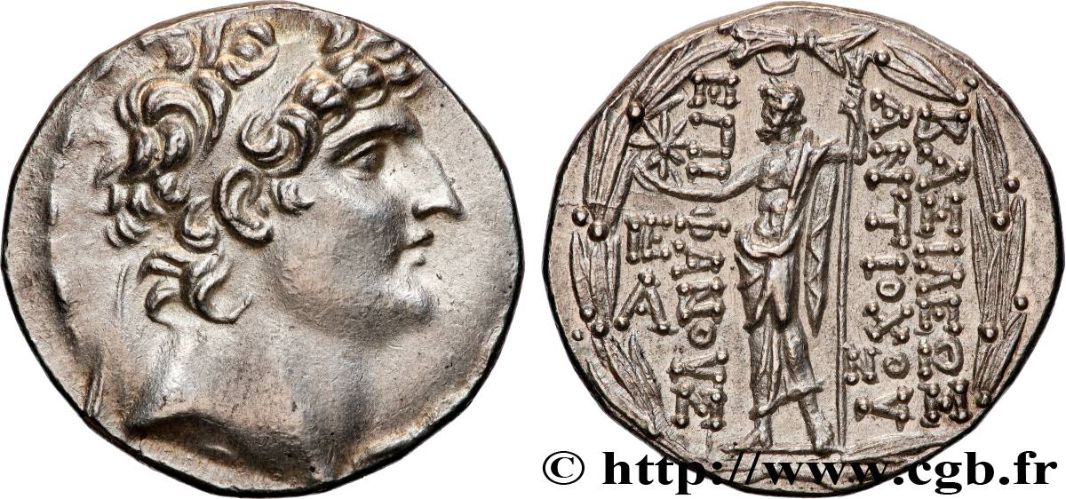 SYRIA - SELEUKID KINGDOM - ANTIOCHUS VIII GRYPUS Tétradrachme MS/AU