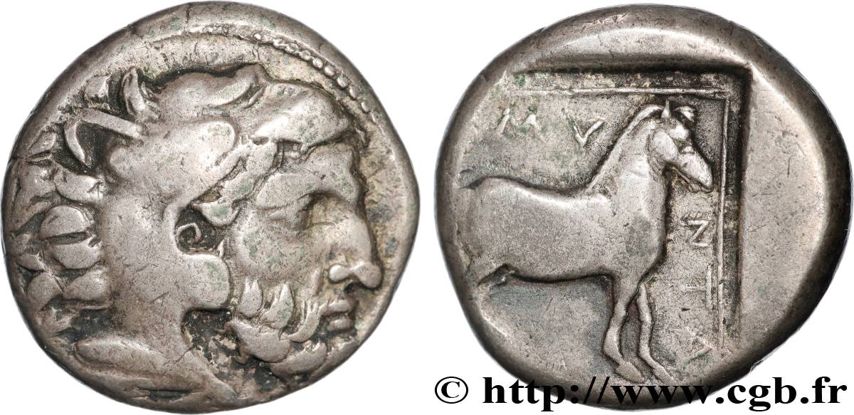 MACEDONIA - KINGDOM OF MACEDONIA - AMYNTAS III Statère XF