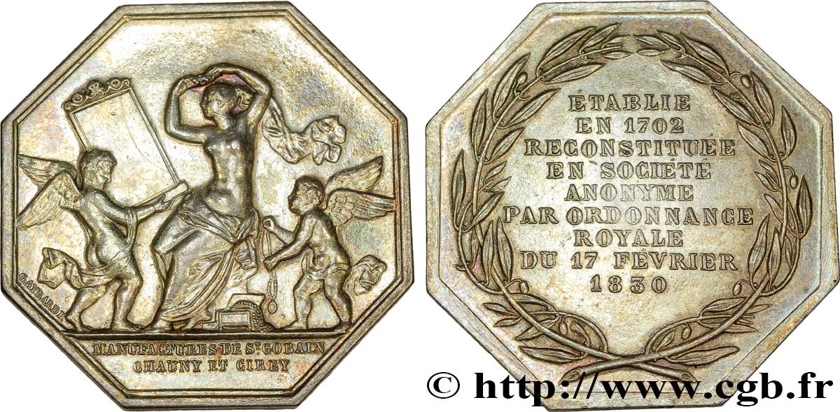 SOCIÉTÉS COMMERCIALES MANUFACTURES DE St GOBAIN CHAUNY ET CIREY, émission vers 1890 SPL