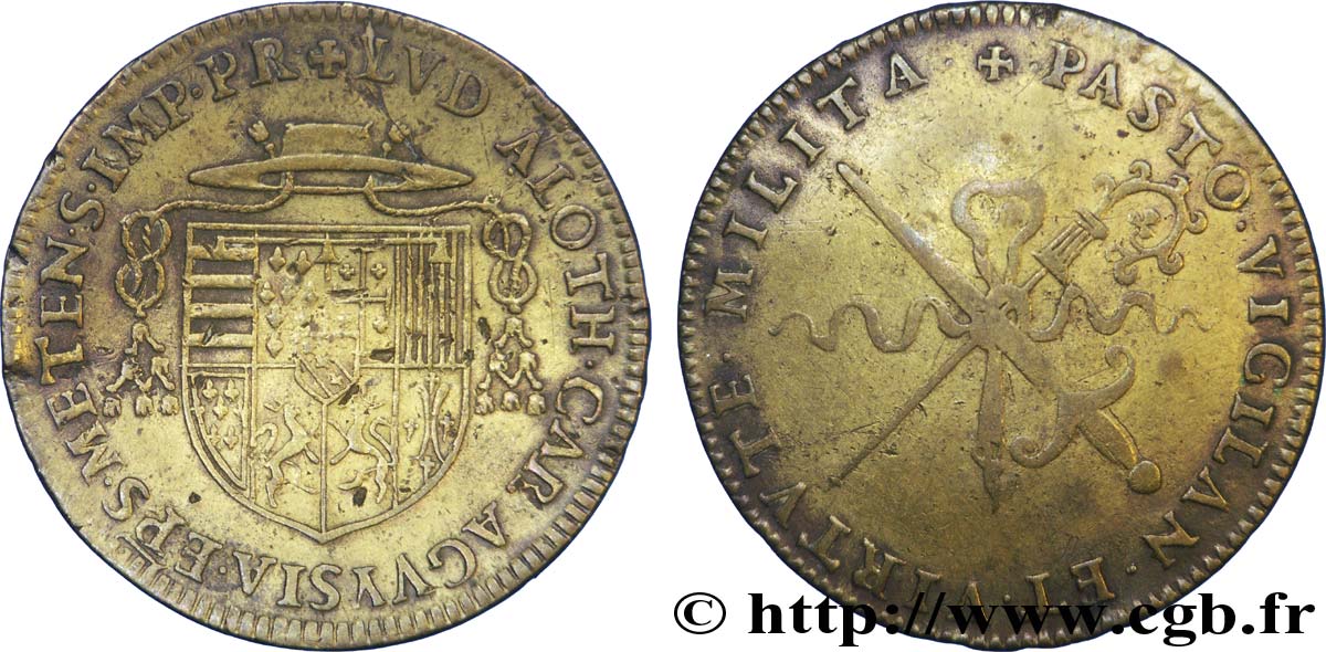 LORRAINE - NOBLESSE ET VILLES Louis II de Lorraine et de Guise, archevêque duc de Reims TTB