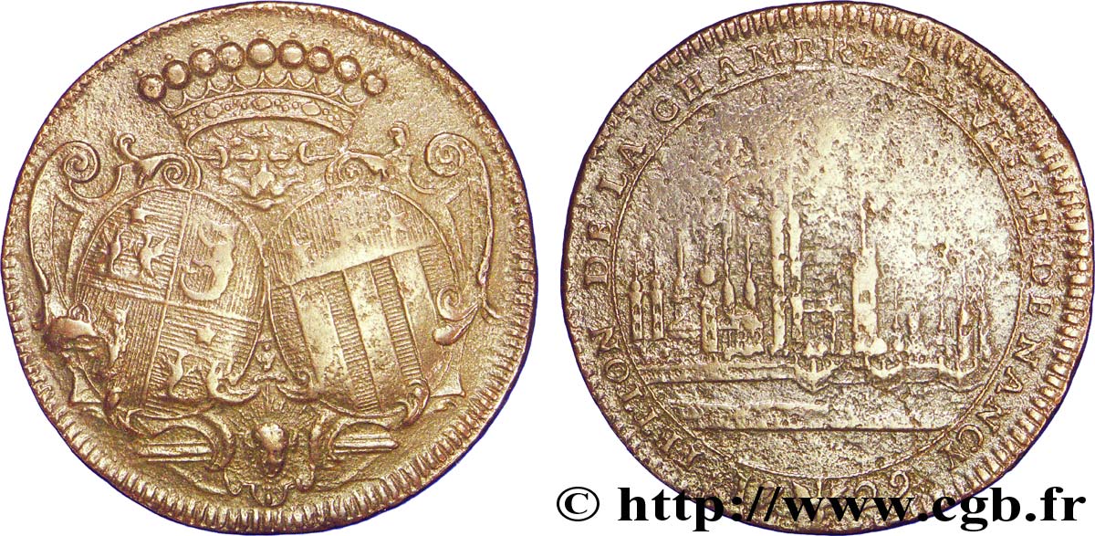 LORRAINE - DUCHÉ DE LORRAINE - ÉLISABETH CHARLOTTE L. Mainbourg et Lefebre de Nancy TB+