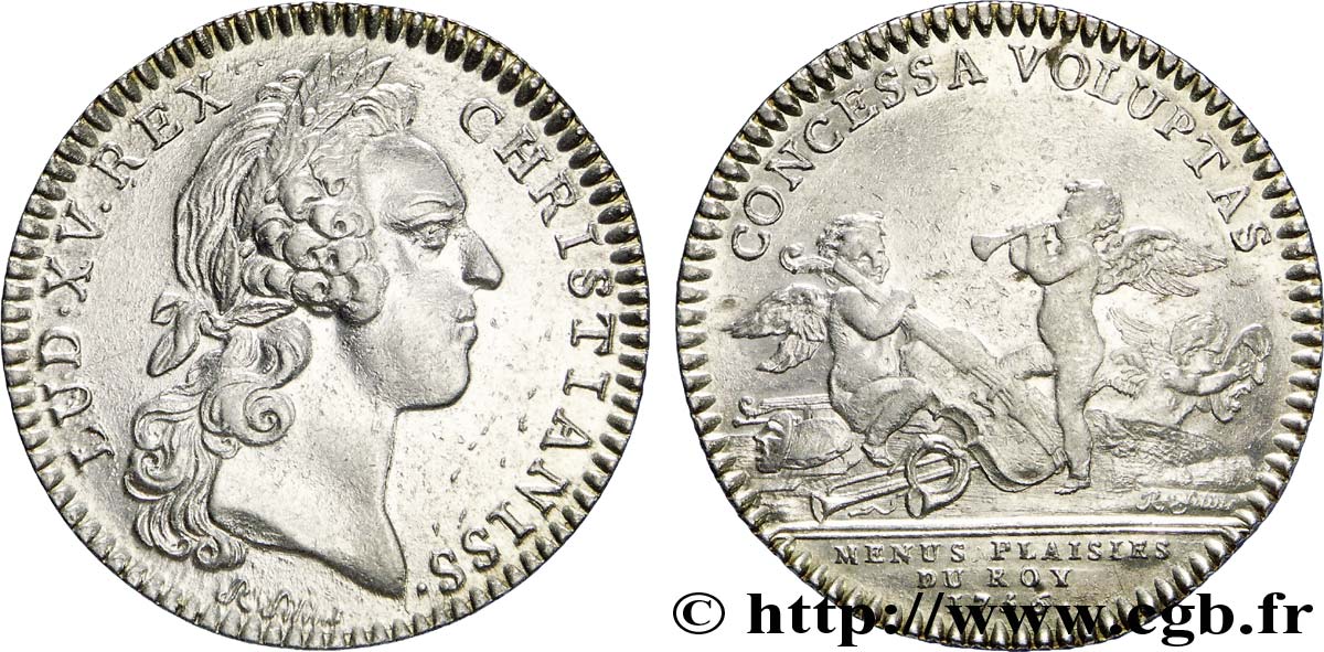MENUS-PLAISIRS DU ROI Louis XV 1756 fjt_02824 Jetons