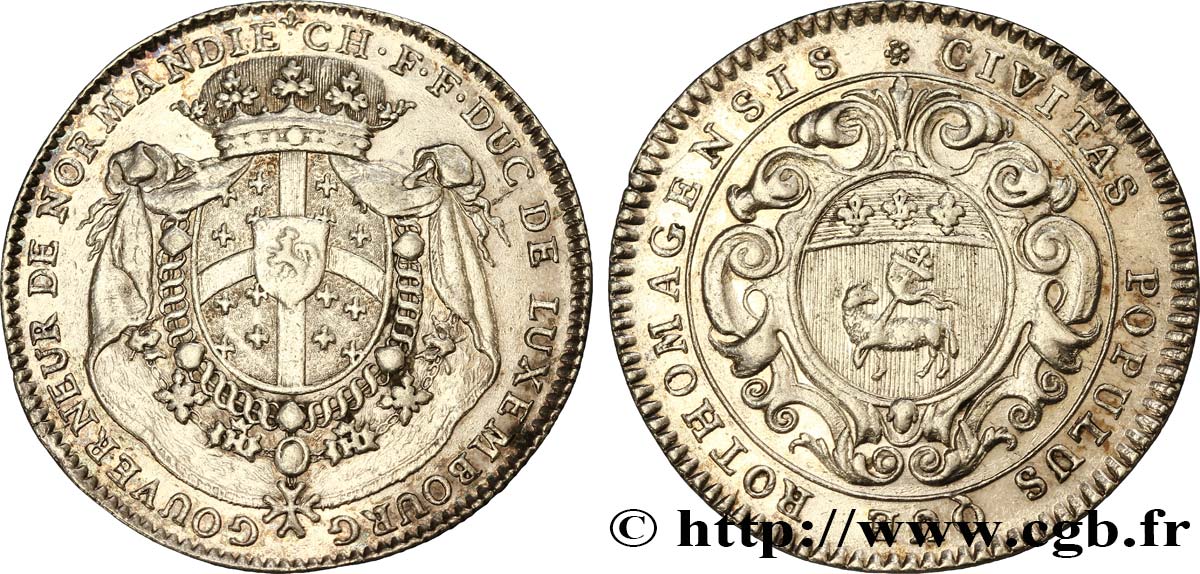 ROUEN (VILLE DE...) Charles-François-Frédéric de Montmorency - Luxembourg, gouverneur de Normandie SUP